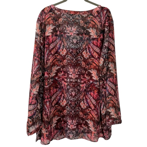Soft Surroundings Size 3X Tasha Top in 
Multi Tapestry Western Bohemian - Picture 8 of 15